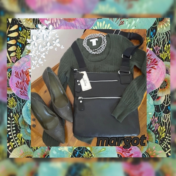 margot Handbags - Margot New York Bag LEATHER BLACK New Crossbody